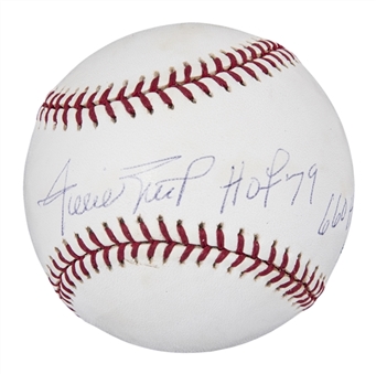 Willie Mays Autographed and Inscribed ONL Coleman Baseball (Steiner)